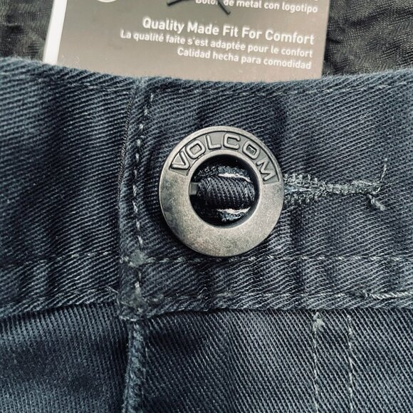 Volcom Mens Pants 46x32 Modern Fit Navy Stretch Chino Repreve Casual Streetwear - Picture 6 of 10